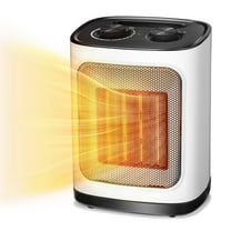 WAA Portable Electric Space Heater, 1500W, 1 Heat Setting, Thermostat, Tip-Over and Overheat Protection