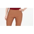 thumbnail image 3 of Charter Club Women's Cambridge Skinny Pull on Tummy Control Pants Brick Size 16, 3 of 3