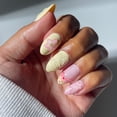 thumbnail image 3 of Salon Perfect Artificial Fake Press On Nails, 462 Viral Nail Edit, Yellow Flower, Short Almond, File, Glue and Prep Pad Included, 30 Nails, 3 of 7