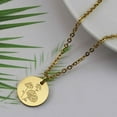 thumbnail image 3 of Fiudx Collar y Colgante Floral de Oro y Monedas para Mujer, Regalo de Joyería, 3 of 4