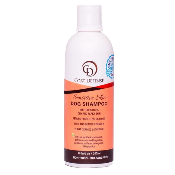 Champú para perros COAT DEFENSE Sensitive, totalmente natural, 240 ml, concentrado