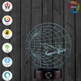 thumbnail image 3 of 3D Optical Illusion Night Light - 7 LED Color Changing Lamp - Cool Soft Light Safe for Kids - Solution for Nightmares - FYBTO s Tie Fighter, 3 of 5