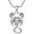 thumbnail image 6 of Scorpion Necklace 925 Sterling Silver Celtic Knot Animal Pendant Jewelry Gift for Men, 6 of 6