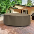 thumbnail image 3 of Budge XL Black and Tan Patio Oval Table/Chairs Cover, StormBlock™ Hillside, 3 of 9