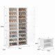 thumbnail image 4 of Zapatero con Cubierta,8Niveles 48pares de Armario de Almacenamiento de Zapatos, Cajas de Zapatos de Estantes de Plástico para Zapatos, Organizador para Armario, Pasillo, Dormitorio, 4 of 7