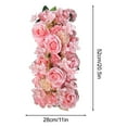 thumbnail image 7 of YOHAVEN Wedding Silk Flower Arrangement, 20" Artificial Rose Bouquet T-Table Arch Road Guide Floral Decoration Silk Flowers for Romantic Wedding Ceremony Venue Party Decor, 7 of 7