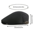 Bocaoying 3 Pcs Men's Mesh Flat Cap, Newsboy Hats for Men, Breathable