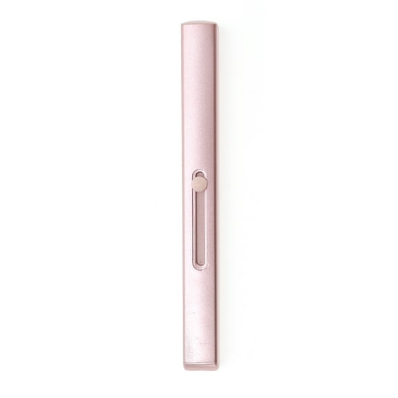 Unique Bargains 1 Pc Single Head Lipstick Brush for Business Travel Pink Nylon Aluminum Tube
