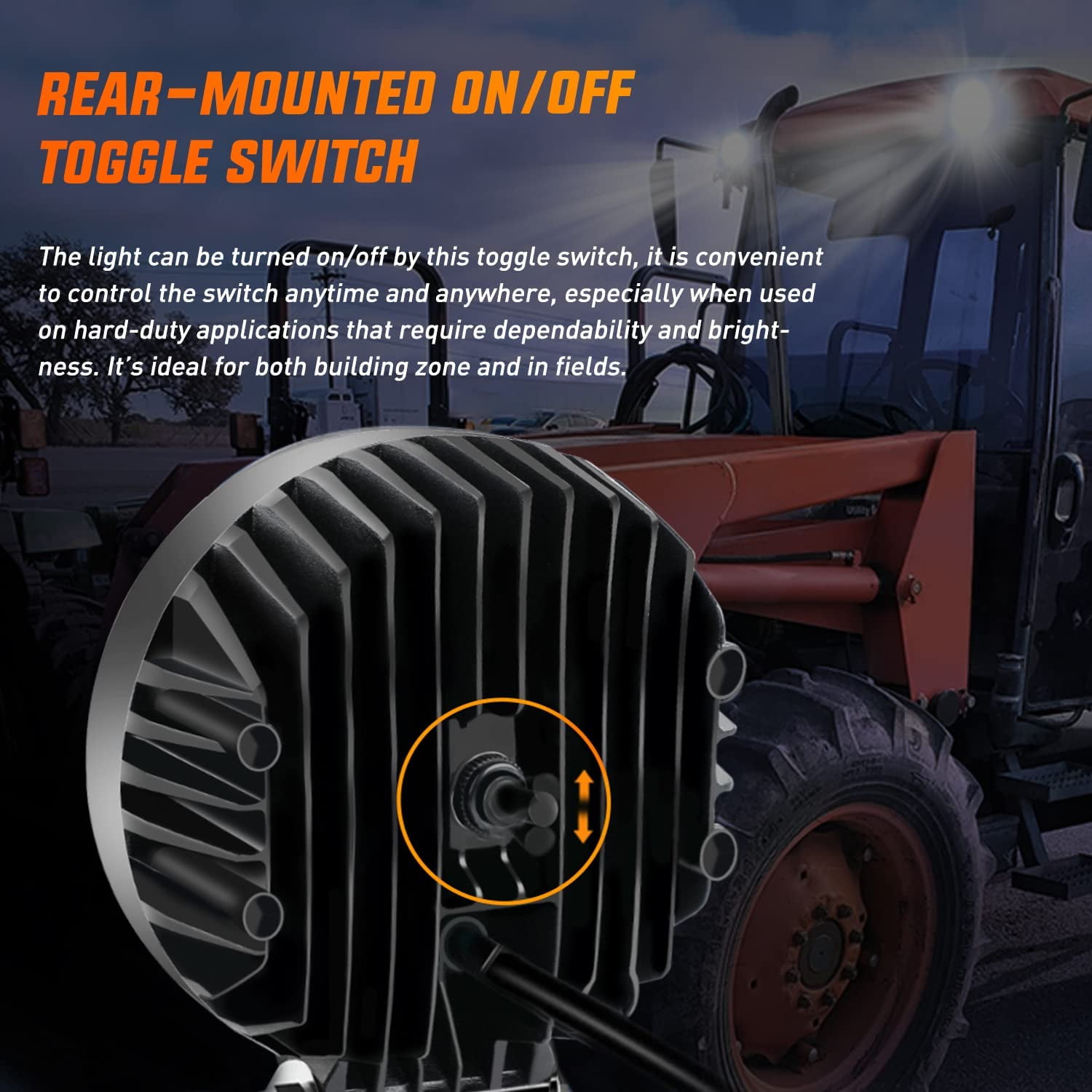 Nilight 4.3Inch Round Utility LED Work Light W/ Integrated Toggle Switch, 2PCS 72W 5760LM 150° Flood Lamp for Offroad Heavy Equipment Nilight 4 3 Inch Round Utility Led Work Light W | Desertcart