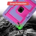 thumbnail image 6 of Vena For Apple iPad A16 Case For Kids (10.9"), iPad 10th Generation Case With Kickstand, iPad 11th Generation Case Pencil Holder, Purple/Rose Red, 6 of 7