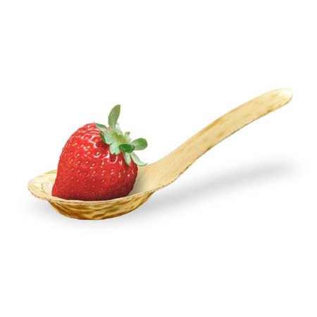 

Packnwood 210BBOUSPO5 0.25 oz Bamboo Leaf Tasting Spoon - 5.12 in.