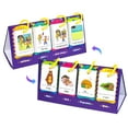 thumbnail image 2 of 80 Pcs Toddler Reading Flashcards, Sentence Building Learning Charts, Classroom Home Activity Phrase Training, Freestanding Foldable Design, Portable Child-Friendly Educational Aids for Kindergarten, 2 of 9