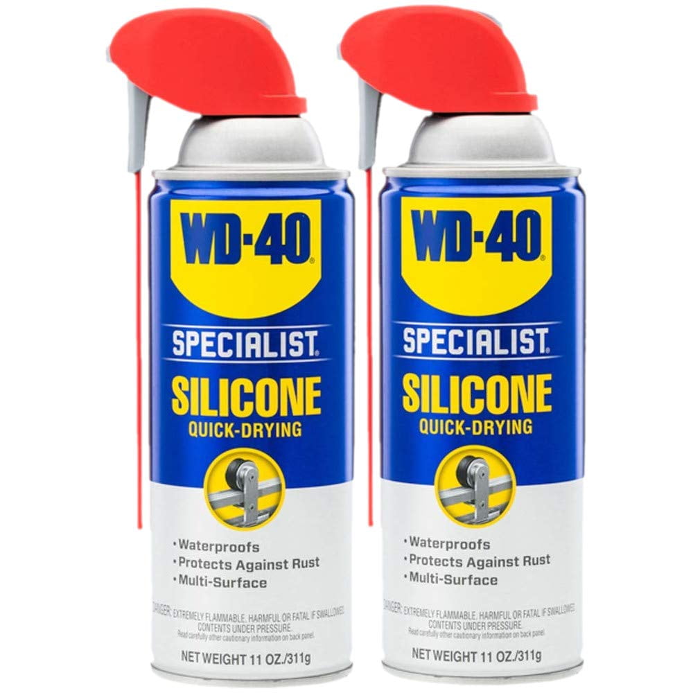 WD-40 Specialist Silicone Lubricant with Smart Straw Sprays 2 Ways, 11 OZ,  2 Pack - Walmart.com