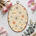 thumbnail image 7 of Canvas Wall Art Mid Century Vintage 1950s Modern Retro Atomic Dandelion inspired Oval Framed Canvas Prints Vintage Wall Hanging Decor for Home Decorations 8.6"x11.4", 7 of 7