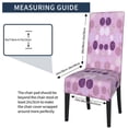 thumbnail image 5 of ZICANCN Purple Line Flower Chair Protectors Seat Covers , Dining Chair Slipcovers 1 Piece for Dining Room Hotel Kitchen, 5 of 8