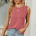 thumbnail image 4 of ibuvkizy Women's Round-Neck Solid Color Top, 4 of 7