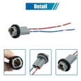 thumbnail image 4 of 7pcs DC 12V Universal T10 Car Wedge Light Bulb Base Socket Wire Harness Adapter, 4 of 6
