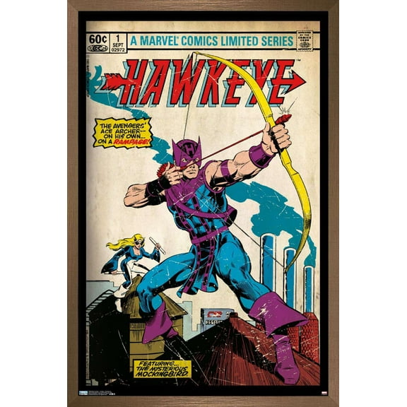 Marvel Comics - Hawkeye - Hawkeye #1 Wall Poster, 22.375" x 34", Framed