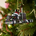 thumbnail image 4 of Christmas Monster Truck Hanging Decoration, 2D Acrylic Design With Santa Hat And Christmas Lights, Suitable For Tree Wall Indoor Festival Decor, 4 of 5