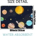 thumbnail image 2 of Dreamtimes Lightweight Soft Area Rugs 60 x 39 inch (5'x 3'3"), Collection of Planets in Solar System Floor Carpet Mat for Kids Playing Room Hardwood Floor Living Room, 2 of 6
