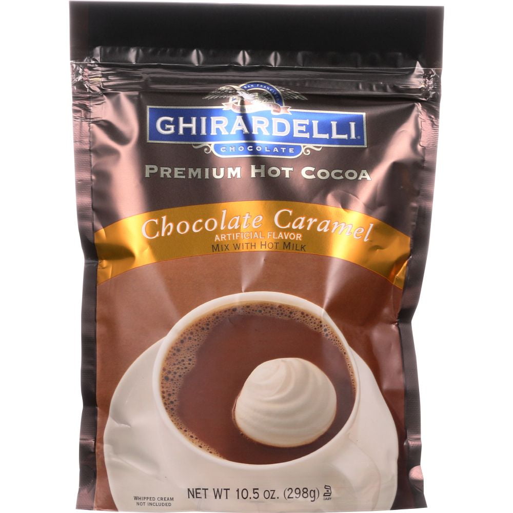 Ghirardelli Chocolate Caramel Premium Hot Cocoa Mix, 10.5 Oz (Pack Of 6) by