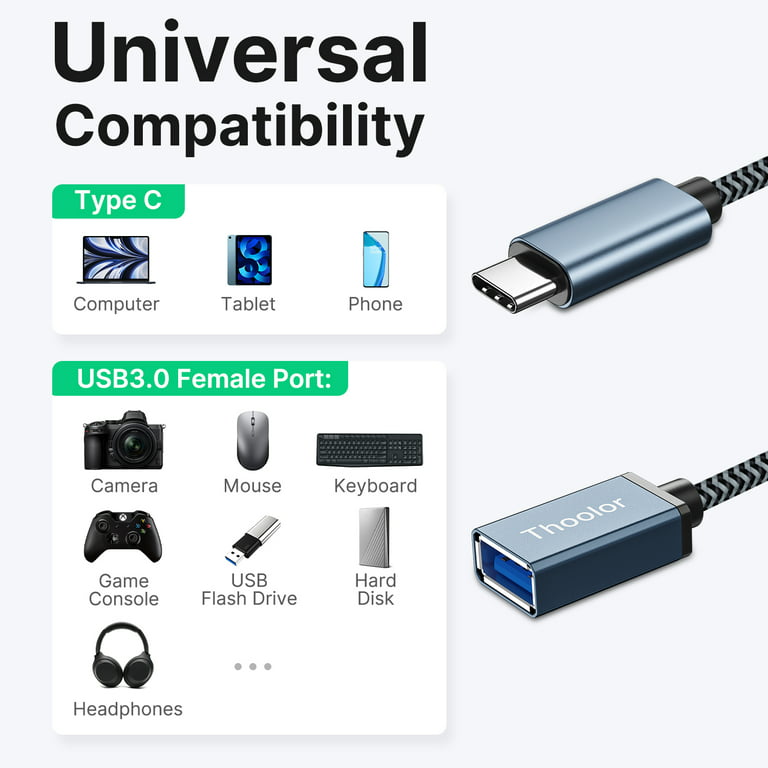 Huawei P9, Cable OTG Type C ( OTG USB C)