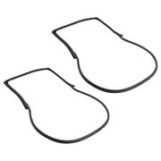 2pcs Front Door Weatherstrip Gasket Seal For Jeep Wrangle JK 2007-2017