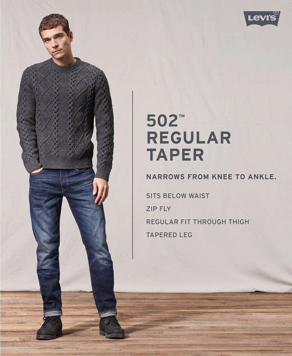 Levi's regular fit tapered leg hot sale