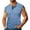 Light Blue, variant on Men's Casual Sleeveless Henley Tank Top Summer Lightweight Breathable Button-Down Muscle Vest