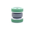 thumbnail image 5 of Double Sided Kitchen Knife Sharpener with Non-Slip Base, Green Plastic Household Sharpening Stone for Polishing and Grinding, Compact 4.5x4x4cm Portable Knife Sharpening Tool, 5 of 8