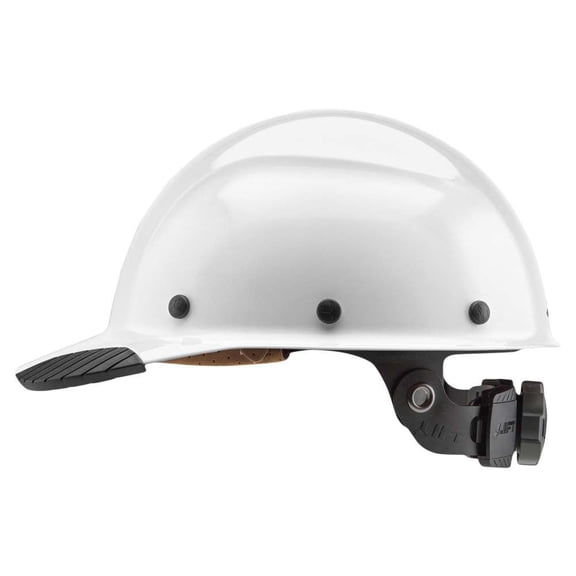 Lift Safety Hard Hat Dax White Fiber Resin Cap Style