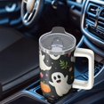 thumbnail image 5 of 30oz Halloween Tumbler with Straw and Lid Skeleton Candy Travel Coffee Tumbler Cup with Handle for Halloween Birthday Gifts, 5 of 5