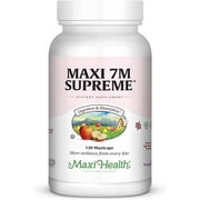 Maxi Health 7M Supreme Probiotic for Adults and Kids – High Potency Acidophilus Formula – 120 Capsules
