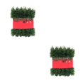 thumbnail image 4 of Injueey Ambiente festivo con guirnalda decorativa verde abeto, decoración navideña, guirnalda navideña DIY, verde, 3 m Verde 3 metros 2Conjunto, 4 of 6