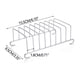 thumbnail image 3 of 8 Hole Stainless Steel Tool Mesh Bread Rack Rectangular Storage Box Stainless Steel Rack, 3 of 8