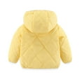 thumbnail image 3 of SILVERCELL Toddler Winter Warm Thick Hoodie Outwear Baby Boys Girls Down Jacket Zipper Solid Color Coat with Pocket, 3 of 10