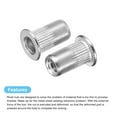 thumbnail image 4 of Unique Bargains Écrous Rivets 8-32, Lot de 20 Écrous Filetés en Acier Inoxydable 304 pour Métal, Plastique, 4 of 5