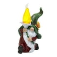 thumbnail image 6 of Garden Gnome with Torch Flame, Garden Gnome Statue, Solar-Powered LED Light, Outdoor Yard Decoration, Gift for Housewarming, Birthday, All Occasions, 6 of 6