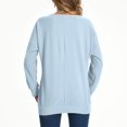 thumbnail image 6 of Timegard Long Sleeve Tops for Women Sweatshirts Crewneck Pullover Fall Basic Casual Solid Color Tops, 6 of 6