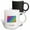 Multicolor, variant on 3drose, Colorado State Map - Rainbow Sketch Design, 11oz Two-tone Black Mug