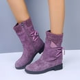 thumbnail image 1 of Mikilon Bottes de Neige en Laine Automne et Hiver avec Sangle Arrière Grande Taille pour Femmes, 1 of 6