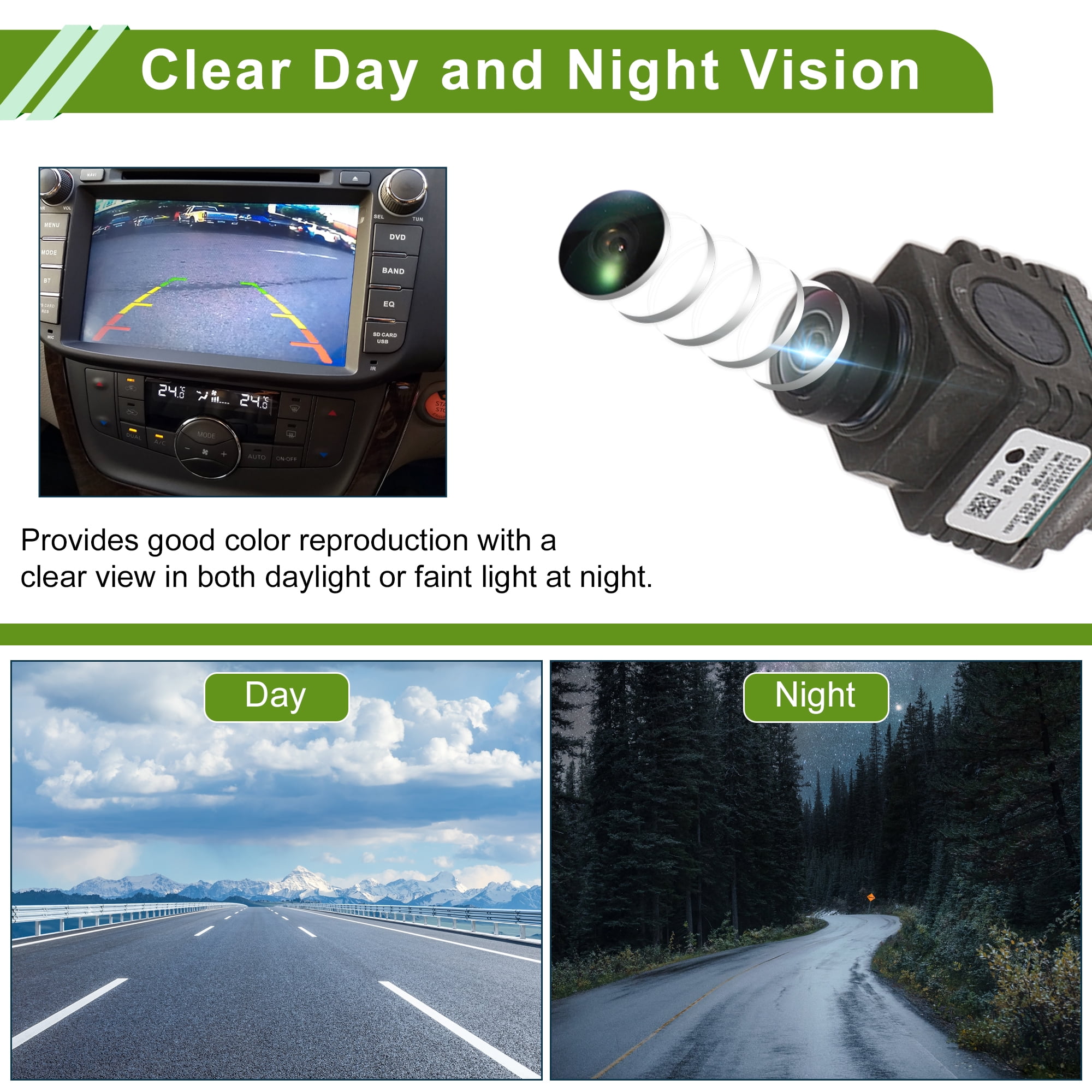 Unique Bargains Surround Camera for Mercedes-Benz C E for GLC S W205 W213