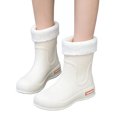 thumbnail image 2 of Mfakffe Mid Calf Rain Boots for Women Waterproof Garden Shoes Non-Slip Rainboots,Outdoor Work Rain Shoes, 2 of 5