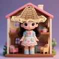 thumbnail image 4 of WHAMVOX 5Pcs Miniature Craft Hats Light Yellow Decorative Items For Children On Outdoor Leisure, 4 of 6