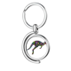 thumbnail image 1 of Australia Kangaroo color de dibujo ilustracion Rotating keychain Metal Keyring Holder, 1 of 2