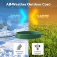 thumbnail image 5 of BN-LINK 2 Pack 10 ft 3 Outlet Lawn & Garden Outdoor Extension Cord 16/3 SJTW, Green, 3 Prong Grounded Plug, 5 of 7