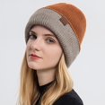 thumbnail image 6 of vnanda Thermal Hat Unisex Winter Hat Knitted High Elasticity Soft Warm Baggy Anti-slip Regular Fit Double-sided Wear No Brim Windproof Ear for Women, 6 of 8