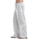 thumbnail image 4 of Lucakuins Pantalones con Cordón para Mujer, Cintura Elástica de Verano Pantalones Sueltos de Color Sólido con Bolsillos Lucakuins moda, 4 of 9