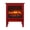 Red, variant on 18 inch Freestanding Electric Fireplace Stove heater with 3D Flame effect,Classic Blue
