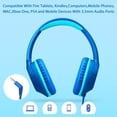 thumbnail image 4 of Auriculares POWMEE P20 para niños, supraaurales, 94 dB, volumen limitado, color azul, 4 of 6